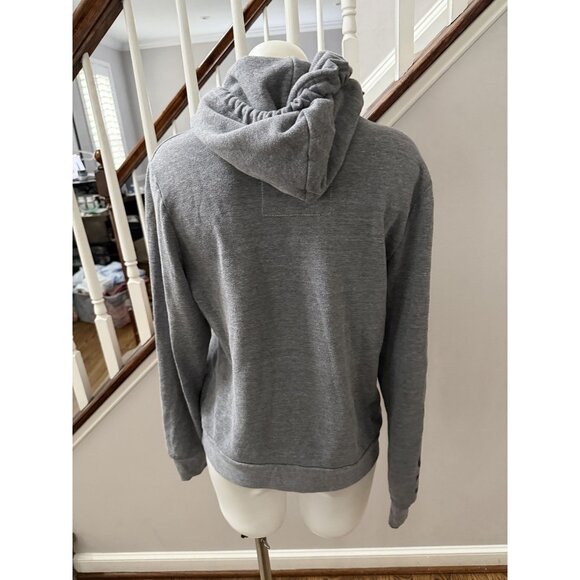 AVIATOR NATION Heather Grey MIAMI CA Drawstring Rainbow Surf Hoodie Sz M - Picture 6 of 6